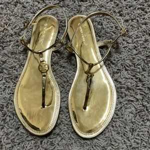 Gold Tory Burch sandal